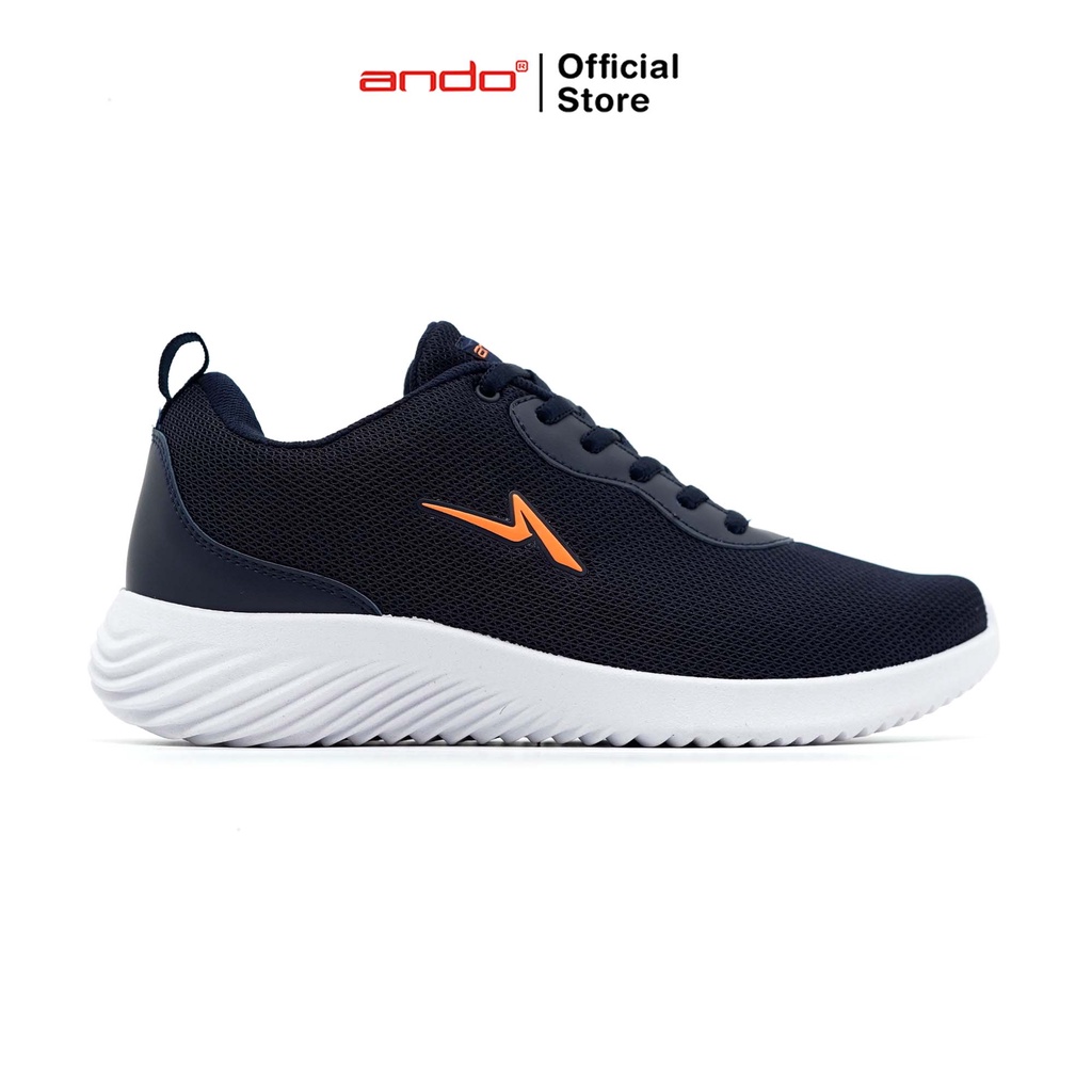Ando Official Sepatu Sneakers Daffin Pria Dewasa - Biru Tua/Orange