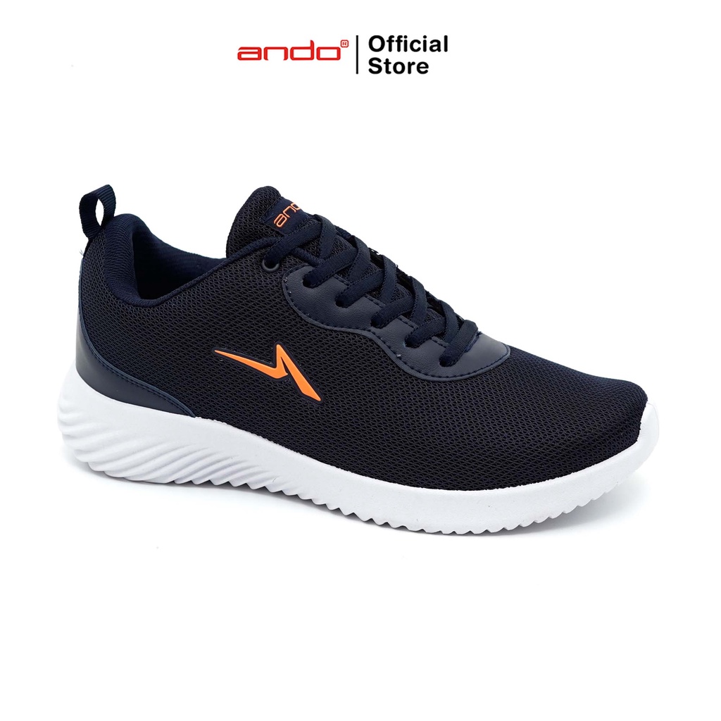 Ando Official Sepatu Sneakers Daffin Pria Dewasa - Biru Tua/Orange