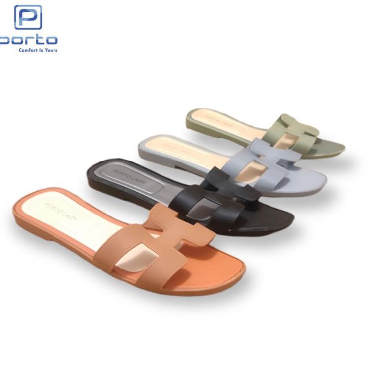 PMN.19Ap23ᴶ • Sandal wanita teplek sandal slop karet porto