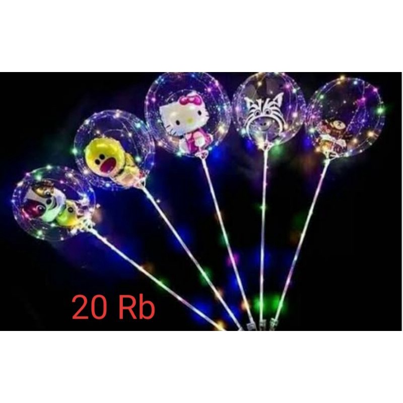 Balon Bobo Pvc karakter LED