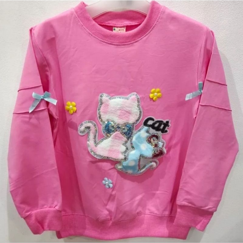 Kaos Sweeter Combed Panjang Anak Import