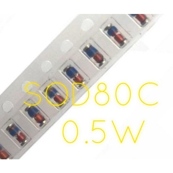 SMT 0.5W 6.2v Zener Diode 6V2 ZMM6V2 LL34 SOD80C SMD