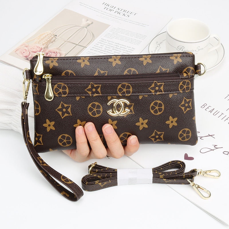 Sera Fashion Baru Wanita Kecil Tas Diagonal Tas Wanita Dompet Kopling Tas Ponsel Dompet Koin Tangan Membawa Kopling tas Dompet Panjang