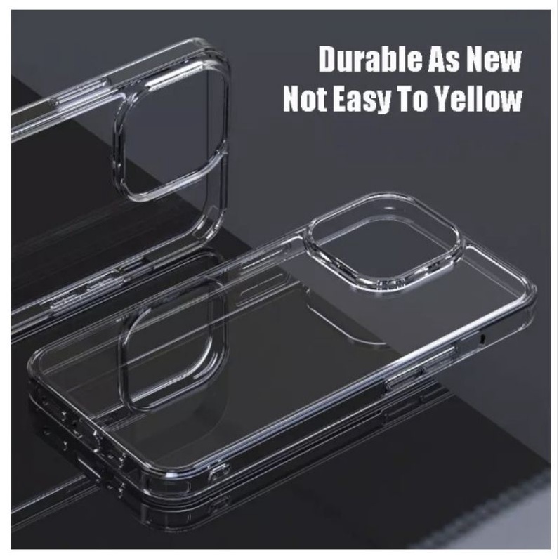 IPHONE 14 PRO Premium Case Space Bening Acrylic Clear Transparan