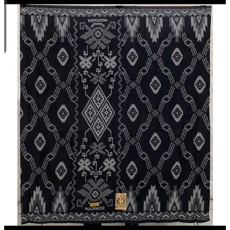 Sarung wadimor motif bali hitam