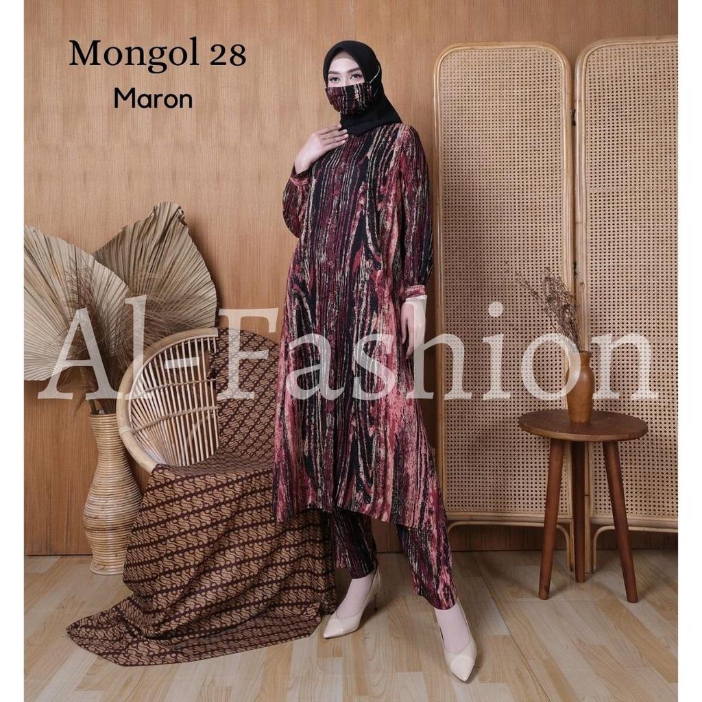 ABA agenbajuofficial - ONE SET SET CELANA+LONG TUNIK ARAB MONGOL - oneset mongol - setelan mongol - 