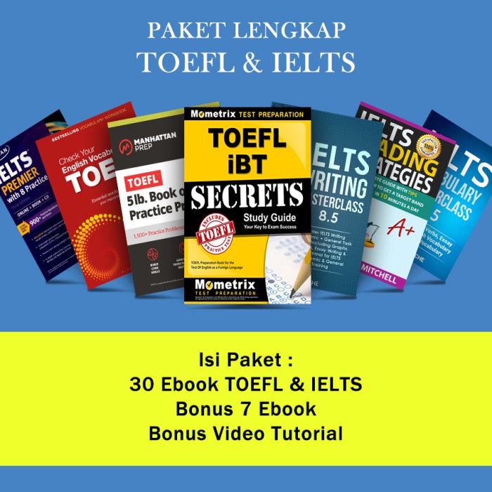

TOEFL IELTS 30 EBook dan Bonus