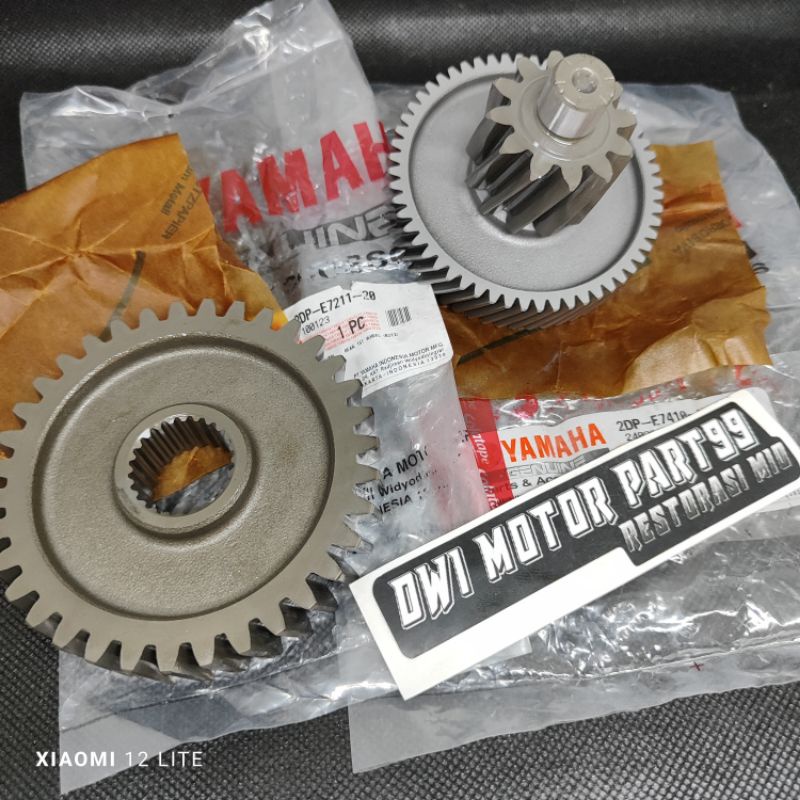 GEAR GIR RASIO SET BESAR KECIL 2PCS 2DP NMAX N MAX N-MAX ORIGINAL YAMAHA