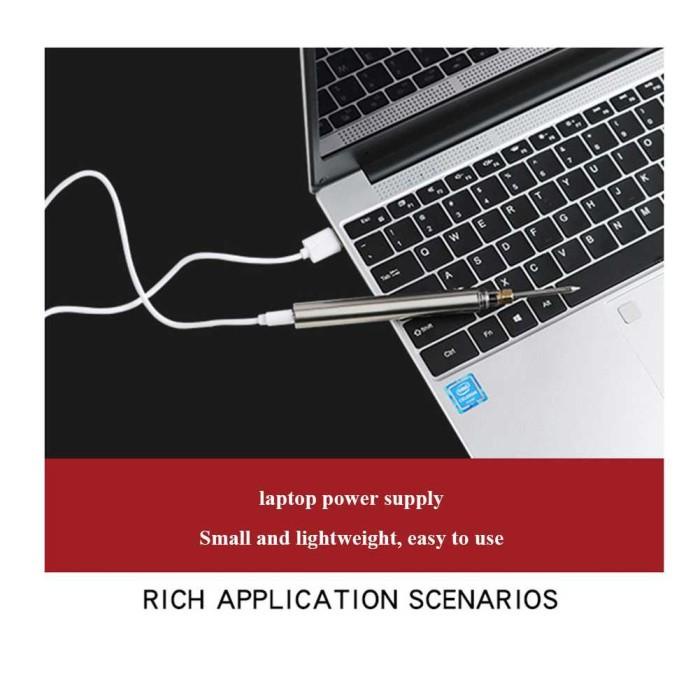 Solder Listrik Cas Usb Portable Cordless Tanpa Kabel 15W Baterai Hp