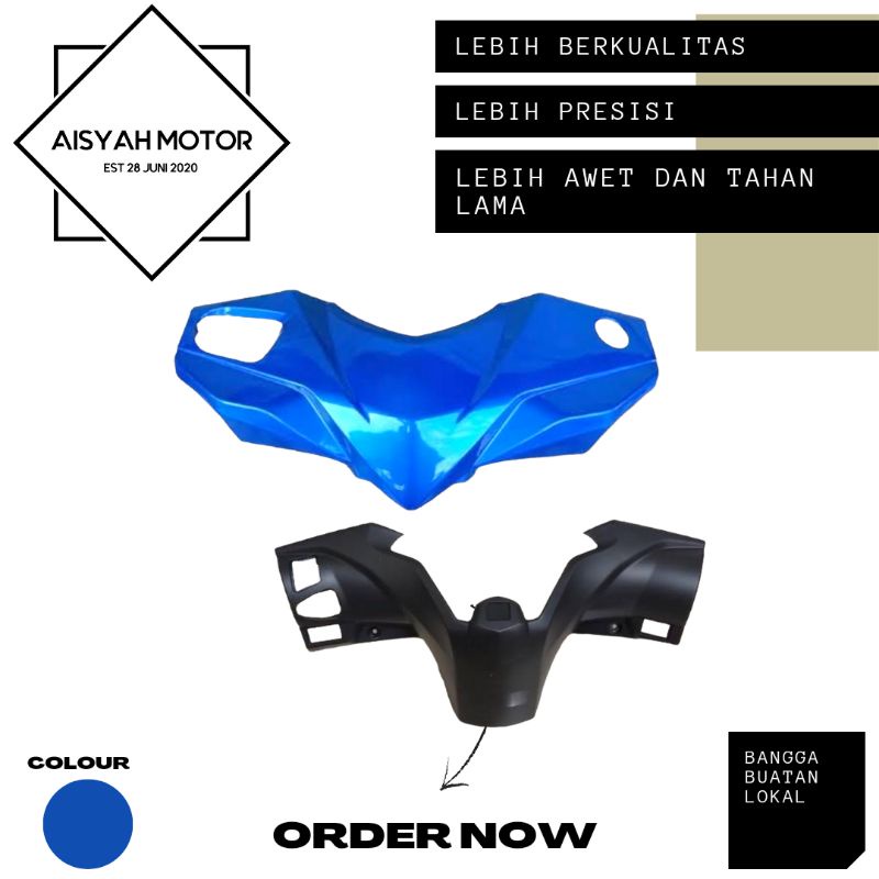 Batok Depan Belakang Honda Beat FI Warna Biru Tahun 2012-2014