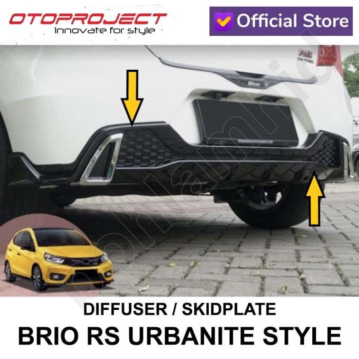 Terlaris Diffuser Skidplate Urbanite New Brio Rs Satya Otoproject Bumper Blkg