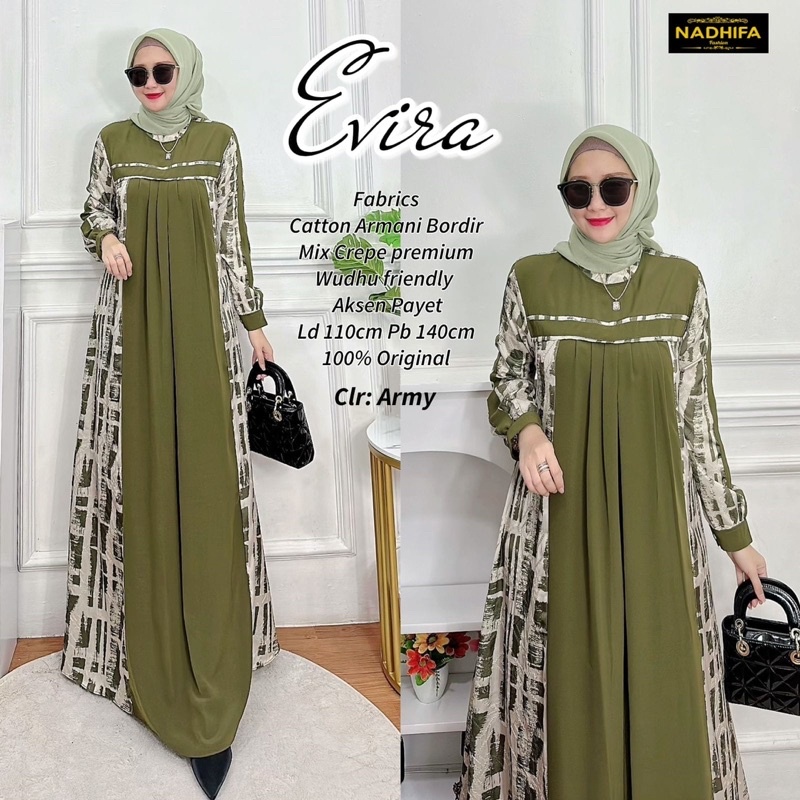 Evira dress /gamis lebaran BY NADHIFA