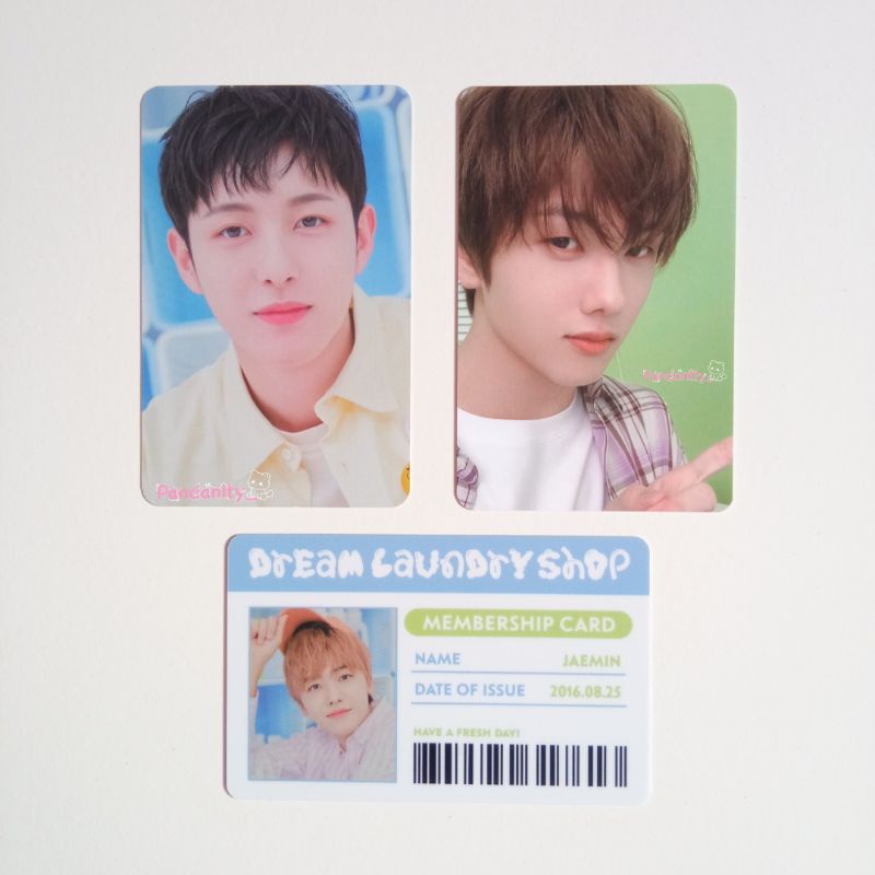 NCT Dream Laundry Shop TC Renjun Jaemin Jisung PC ID Card
