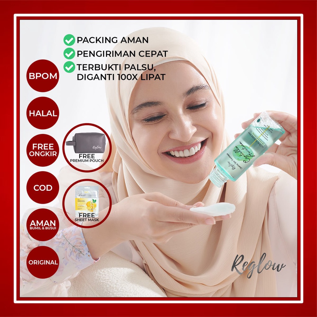Toner Reglow Wajah Whitening Pembersih Muka Penghilang Flek Hitam Membandel Perawatan Kecantikan Ori