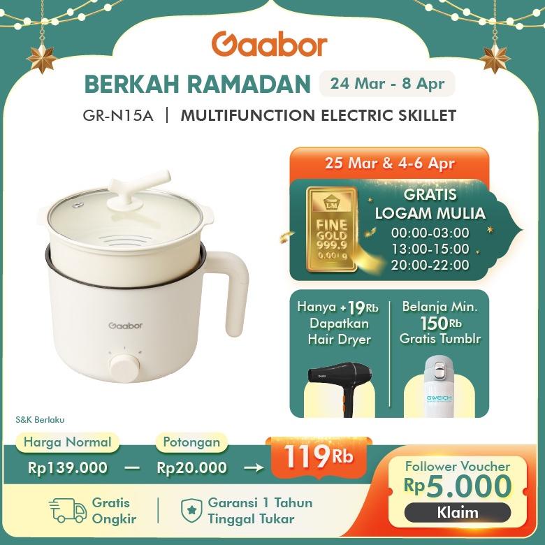 Ready Stok  Gaabor Panci Listrik Multifungsi-Panci Listrik Multifungsi Panci Elektrik Serbaguna