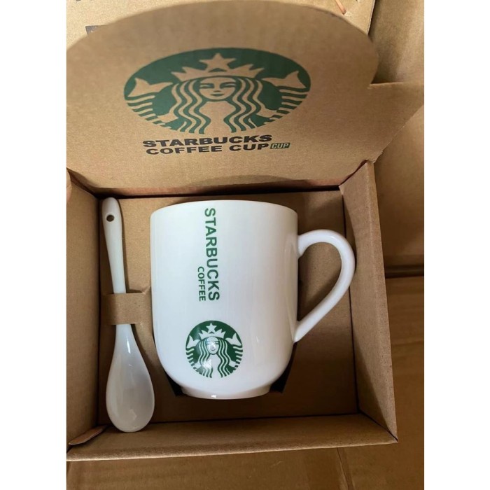 Terlaris Aveline Cangkir Mug Keramik Starbucks / Gelas Set Termurah