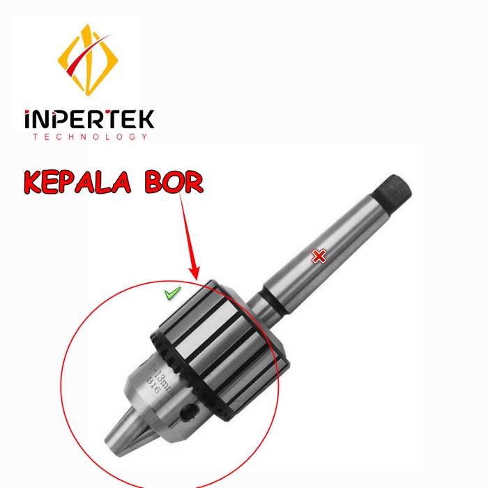 Kepala Bor Chuck Drill Penjepit Bor Pegangan Mata Bor Bubut Milling
