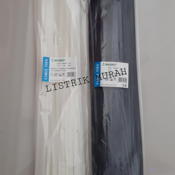 

Terlaris Klip Masko Kabel Ties 4.8X500 Mm 50 Cm Sabuk Kabel Cable Ties