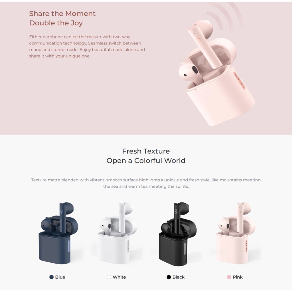 Haylou T33 Moripods TWS Wireless Earphone Headset Earbuds