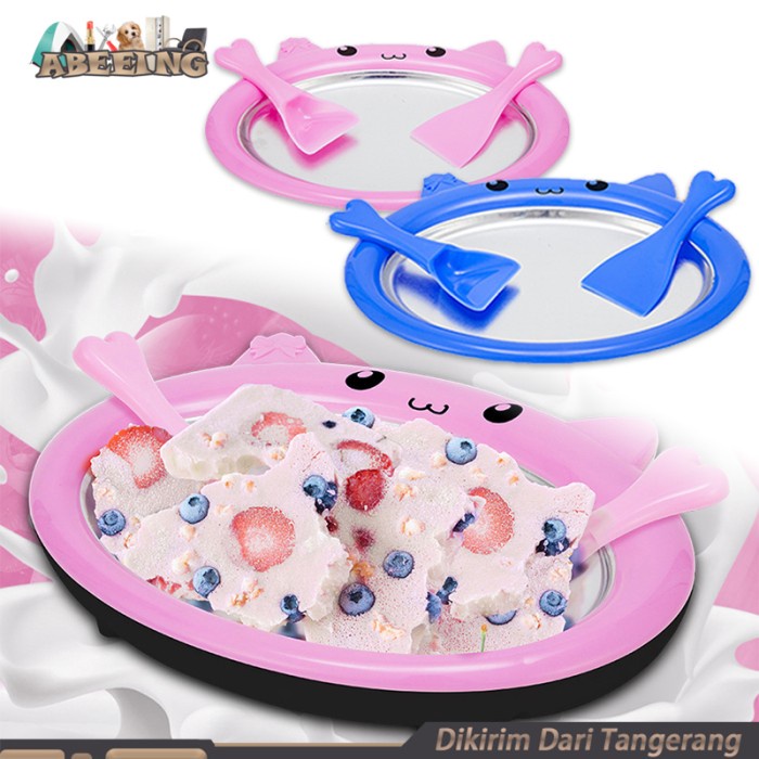 Es Krim Roll Maker Rumahan Alat Pembuat Ice Cream Roll Plate