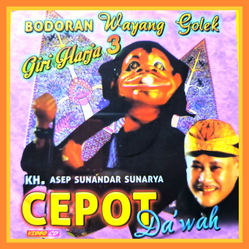 Kaset VCD Bodoran Sunda Wayang Golek Lakon Cepot Rarabi Dalang Asep Sunandar Sunarya.