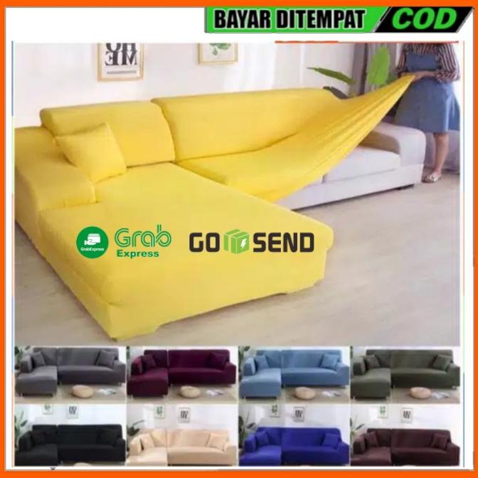 COVER SOFA L ELASTIS SIKU COVER SOFA L SHAPED SARUNG SOFA L ELASTIS