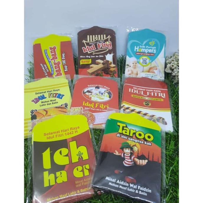 

Hampers Amplop Lebaran Dan Angpau Unik (5.5*9Cm) Motif Snack Murah Terbaik