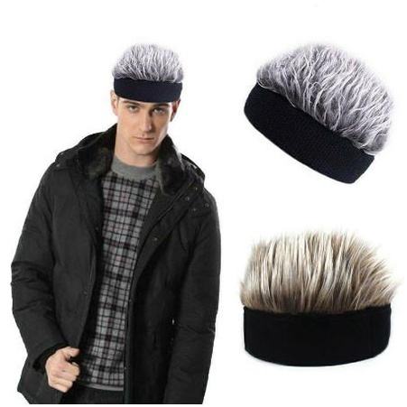 Terlaris Wig Pria Model Topi - Rambut Palsu Pria Unisex Style