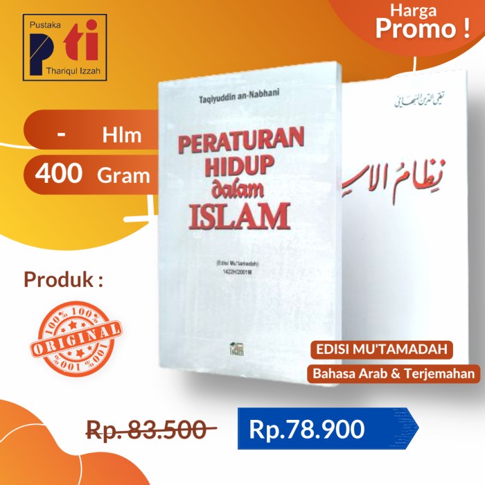 Paket Nizhamul Islam (Peraturan Hidup dalam Islam)