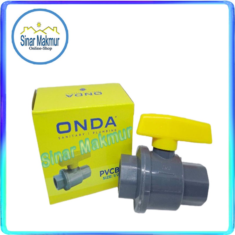Stop Kran Air Plastik PVC 1/2" Inch (ONDA)