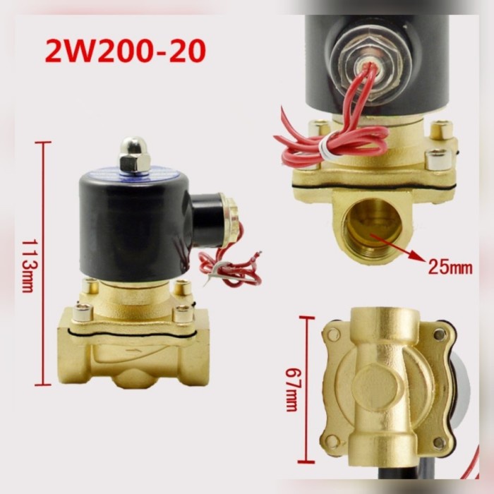 solenoid valve water gas liquid oil 3/4" 220v nc