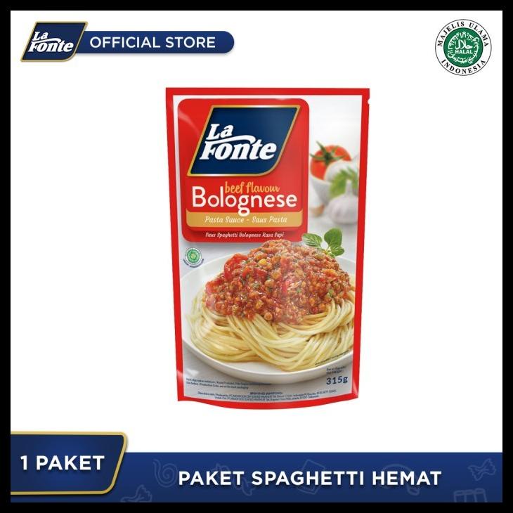 

LA FONTE - PROMO PAKET SIAP SANTAP SPAGHETTI BOLOGNESE KODE 253