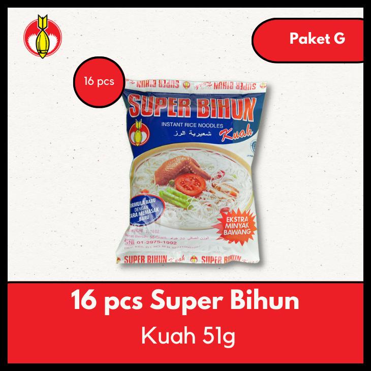 

PAKET G - SUPER BIHUN KUAH (16 PCS) KODE 687