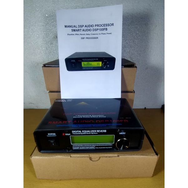 DSP SMART AUDIO DSP100FB, 7 peq Equalizer reverb crossover delay,  hifi audio tone control digital, 