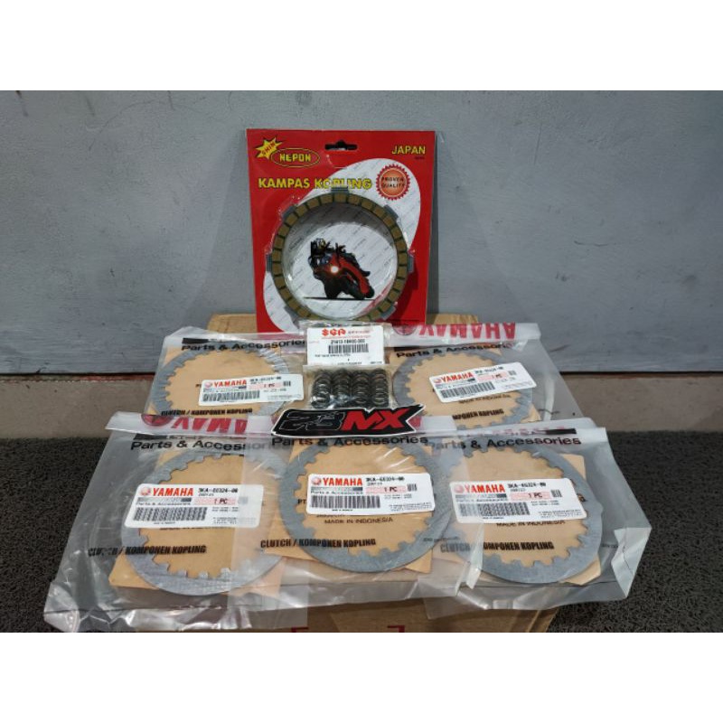 KAMPAS KOPLING SET NEPON JAPAN PLAT ORI DAN PER KOPLING SUZUKI FL ORIGINAL UNTUK YAMAHA RXKING RX KI