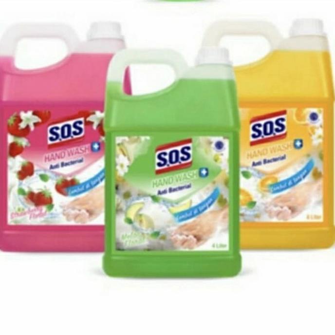 SOS Handsoap 4 liter refill sabun cuci tangan