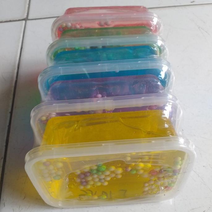 (:(:(:(] Slime Boba Gliter Kotak 200Ml Isi 5