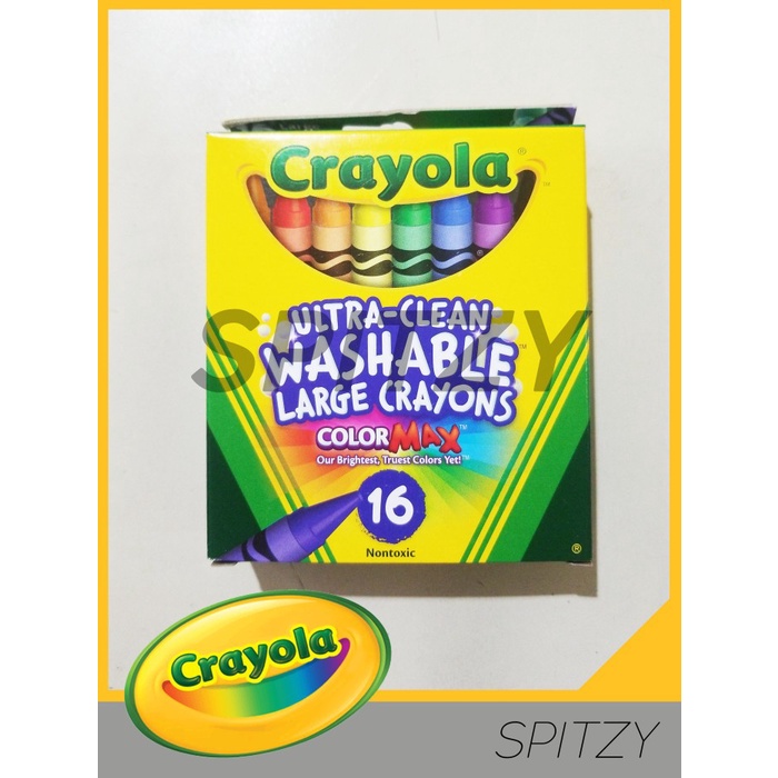 

Terlaris Crayola Ultra-Clean Washable Large Crayons 16 Colors