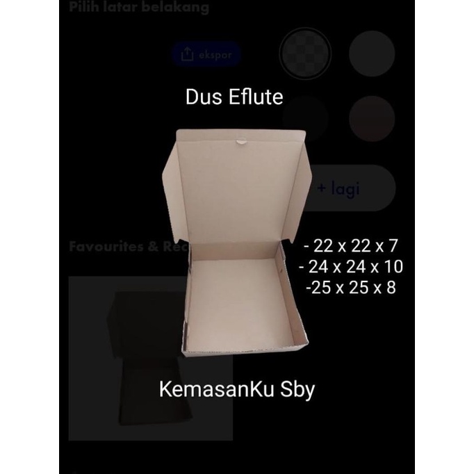 

hanya disini] Dus/Kotak/Box Nasi/Souvenir/Hampers Eflute Tebal Uk 22/24/25 Isi 10 pc