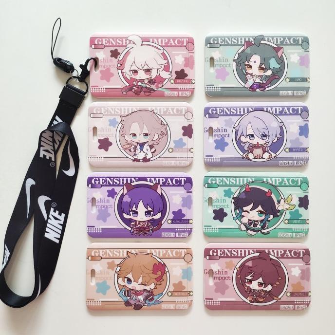 

#@#@#@#@] Card Holder Name Tag Lanyard / Kalung Wadah Kartu Genshin Impact 1