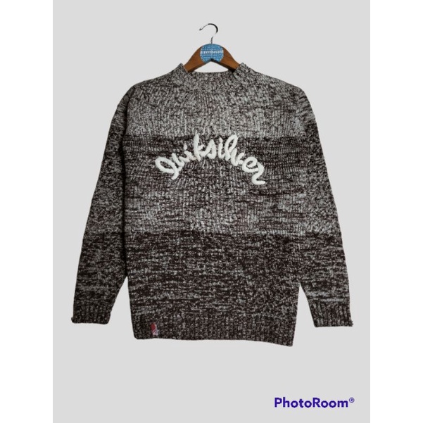 SWEATER RAJUT QUIKSILVER KNITWEAR PRIA WANITA VINTAGE SWEATER SECOND