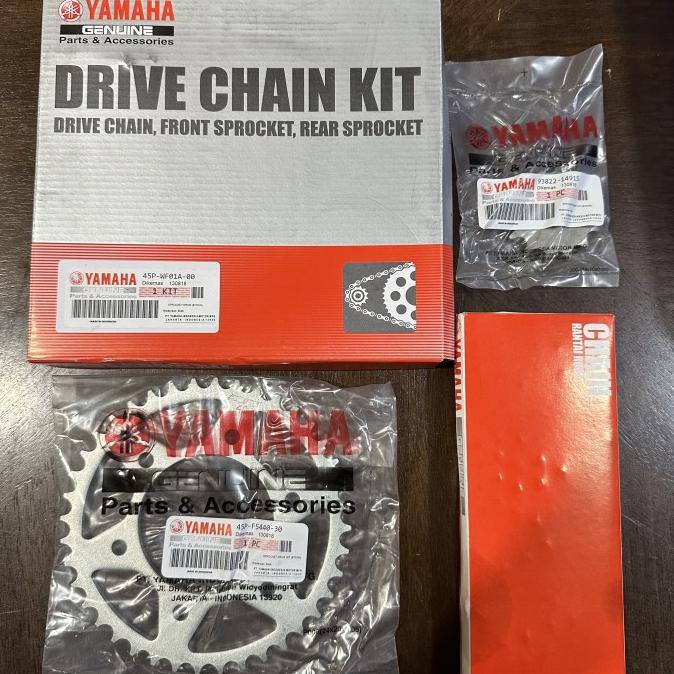 45P GEAR SET GEARSET RANTAI PAKET MOTOR BYSON BISON GIR KARBU GIRSET suku cadang 54PR23