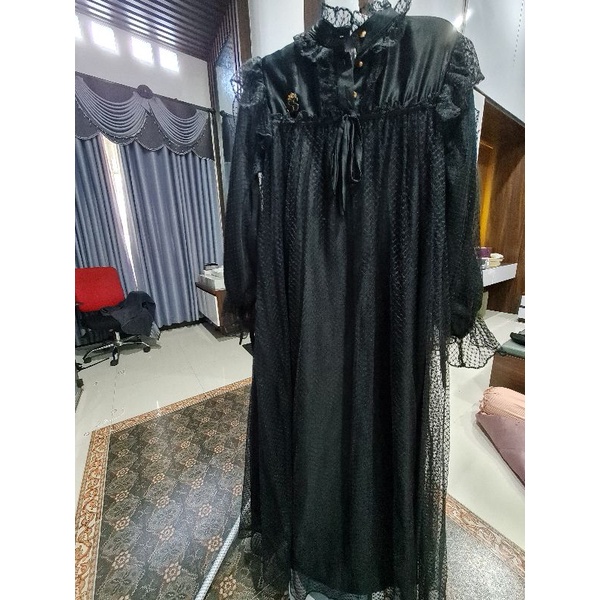 shellasaukia gamis brukat tile mewah original