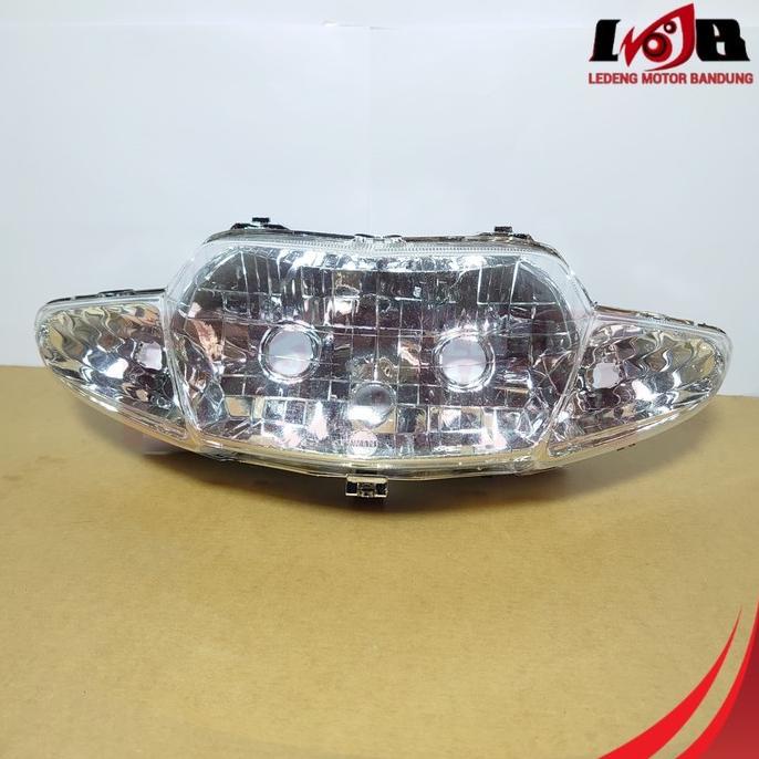 Reflektor Supra-Fit Lama 2 Mata Headlamp Lampu Bukan Original Honda perkakas 54PR23