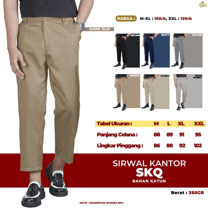 Celana Sirwal Kantor / Sirwal Kantor / Sirwal Sunnah - Coksu, M