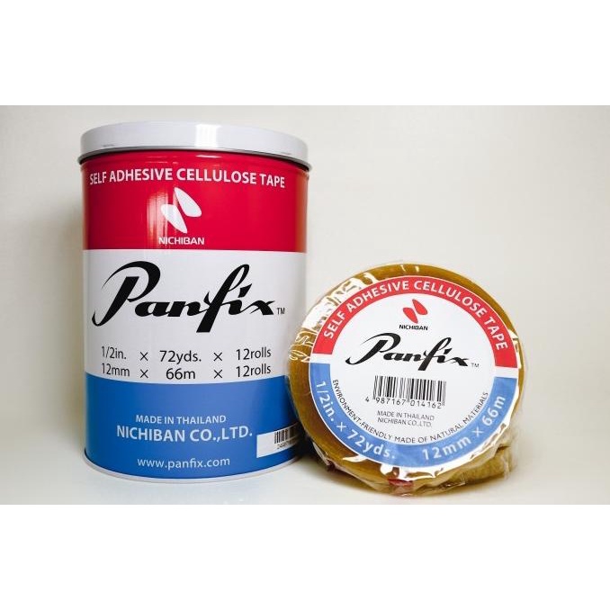 

HOT PROMO Panfix 1/2 Inch x 72Yds x Core 3 Inch (12Rolls/Klg) Can Cellulose Tap