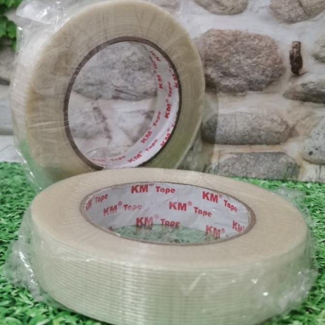 

HARGA DISKON Lakban serat Filament tape KM 24mm x 50m - isolasi serat