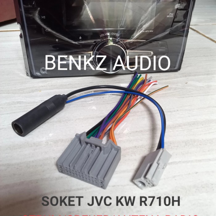 FREE ONGKIR SOKET TAPE JVC PANDORA KW R710H DAN SOKET ANTENA RADIO KABEL SOKET JVC FREE ONGKIR