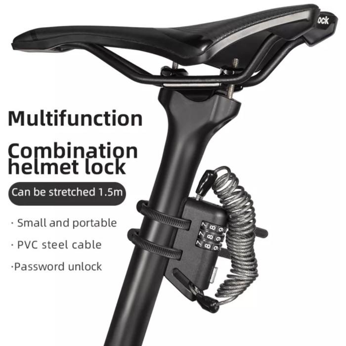 Terlaris Kunci Sepeda Rockbros 907 Helmet Lock