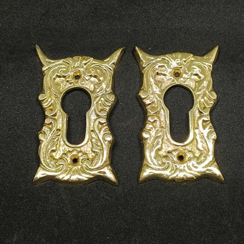 Lubang kunci kuningan Gold 2pcs./ lubang kunci pintu rumah